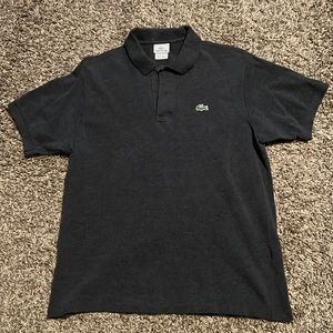 Charcoal Grey Lacoste Polo Size 5